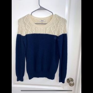 Madewell | Sweater | Navy & White | Never Worn